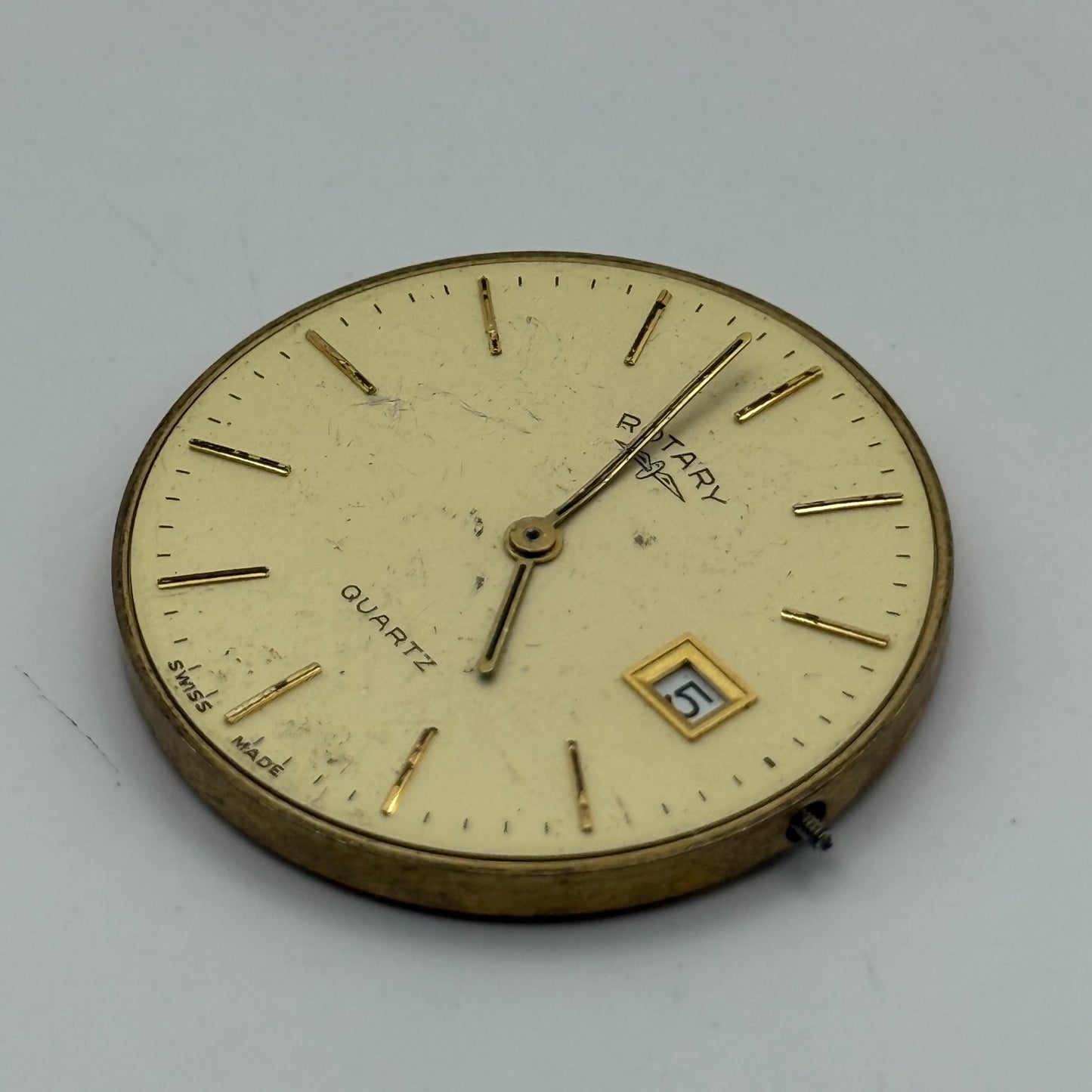 ETA 955.412 Quartz Watch Movement Rotary Elite Date Vintage Parts Repair 30.9mm