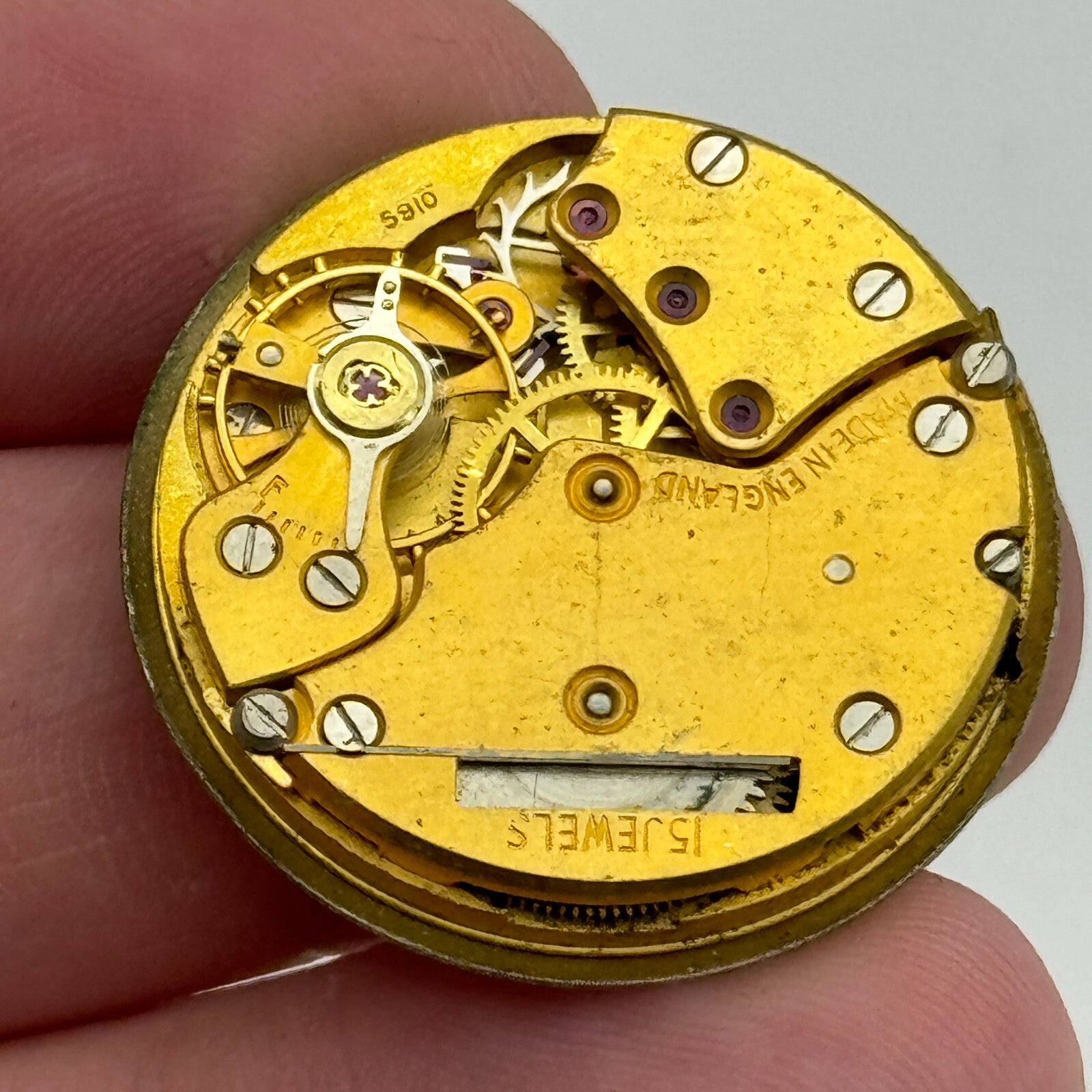 26.6mm Men's Smiths De Luxe Cal 5910 Manual Wind Vintage Watch Movement PARTS