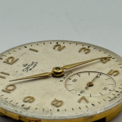 Smiths De Luxe C277089 Watch Movement Manual Wind Vintage Parts Repair 26.6mm