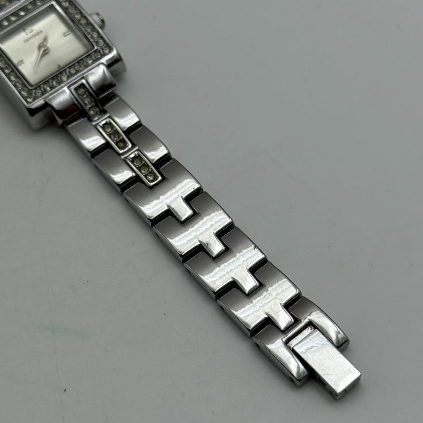 19mm Working Ladies Sekonda 4738 Jewelled Silver Tone Japan Quartz Watch 6 Inch