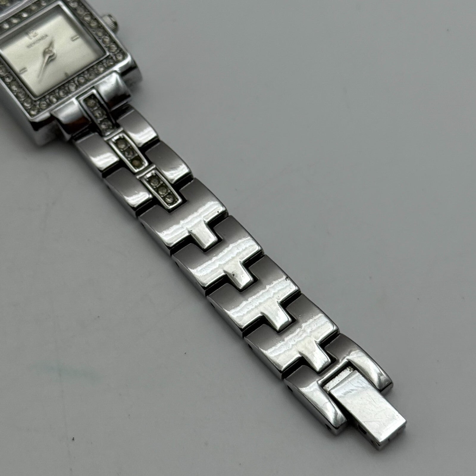 19mm Working Ladies Sekonda 4738 Jewelled Silver Tone Japan Quartz Watch 6 Inch