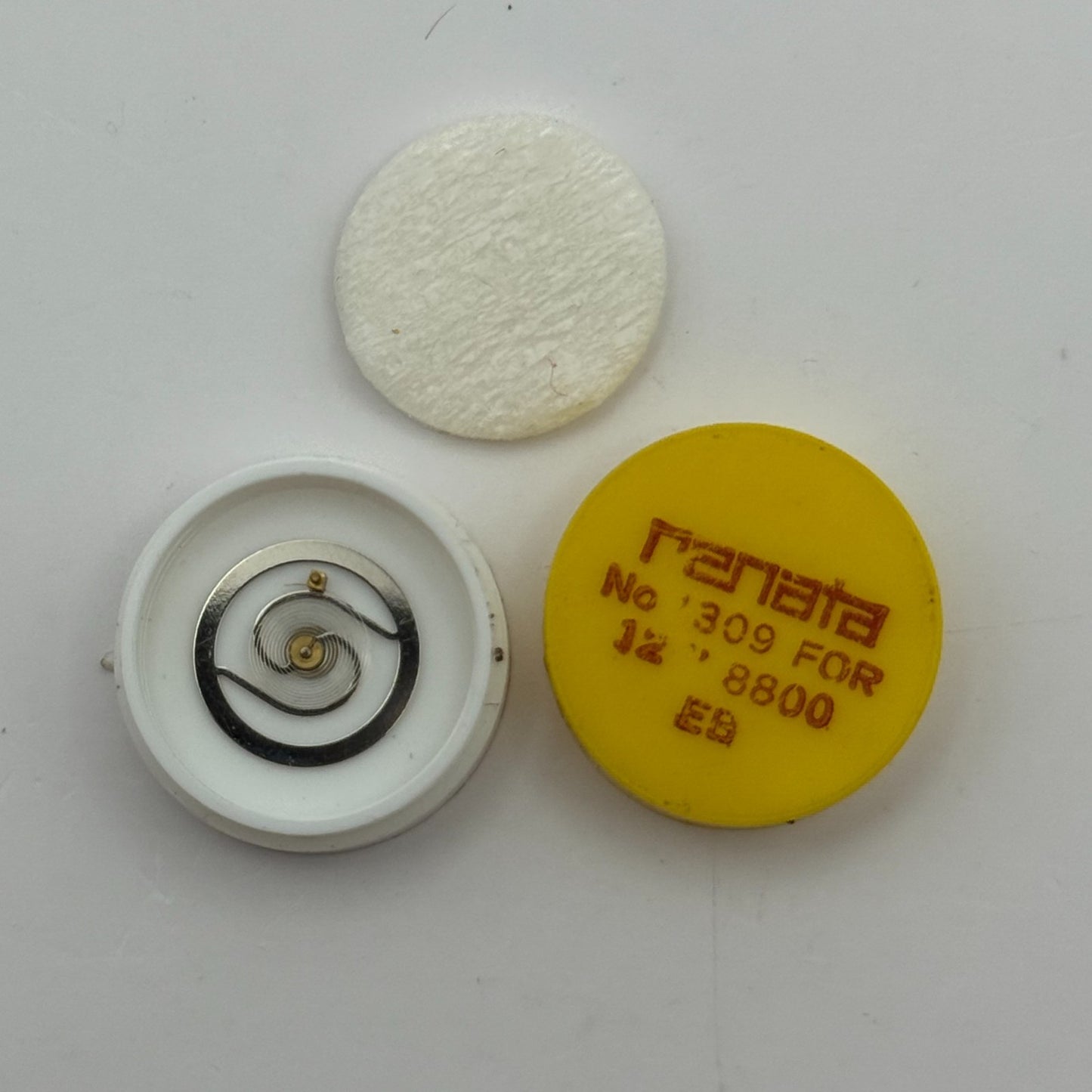 EB 8800 Balance Wheel Complete And Spring 12’’’ 1309 Watch Movement Parts NOS