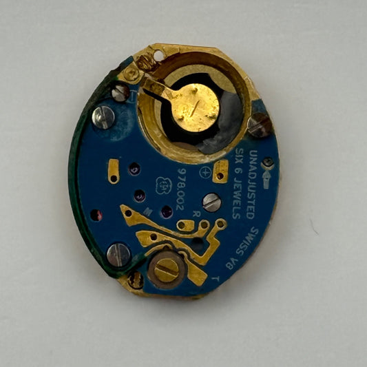 ETA 978.002 Quartz Watch Movement Incomplete Swiss Ladies Vintage Parts Repair
