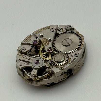 13mm Vintage Ladies Bulova 5AC Manual Wind Swiss Watch Movement PARTS REPAIR
