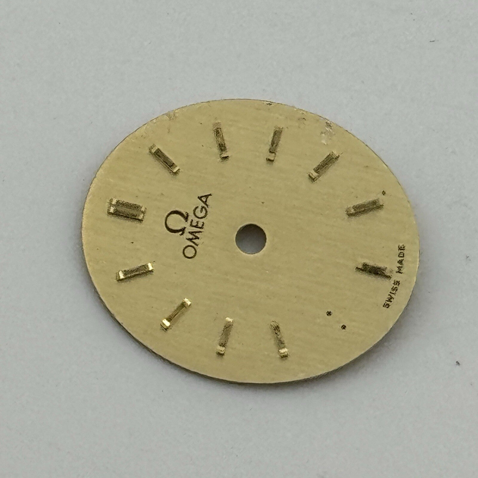 14.6mm Vintage Oval Omega Red Font Ladies Wristwatch Dial Spares Parts Swiss