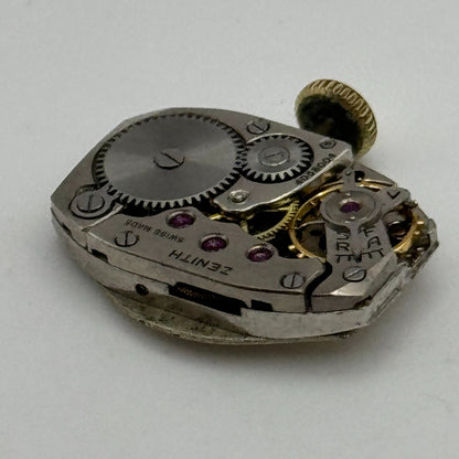 12.8mm Ladies Zenith Cal 525 W H May Nottingham Manual Wind Watch Movement PARTS