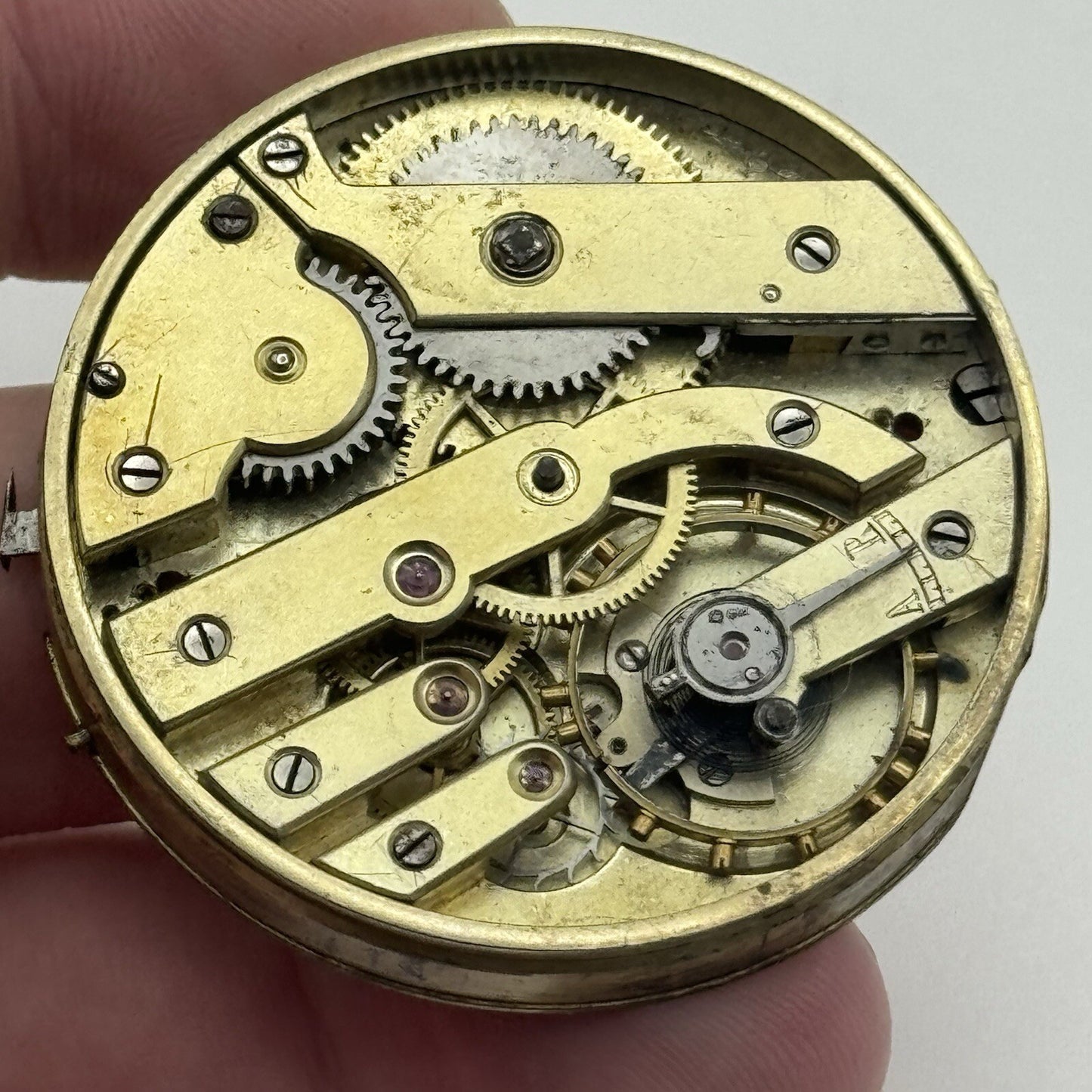 45.2mm Parrenin High Quality Antique Pocket Watch Movement FOR PARTS Repair