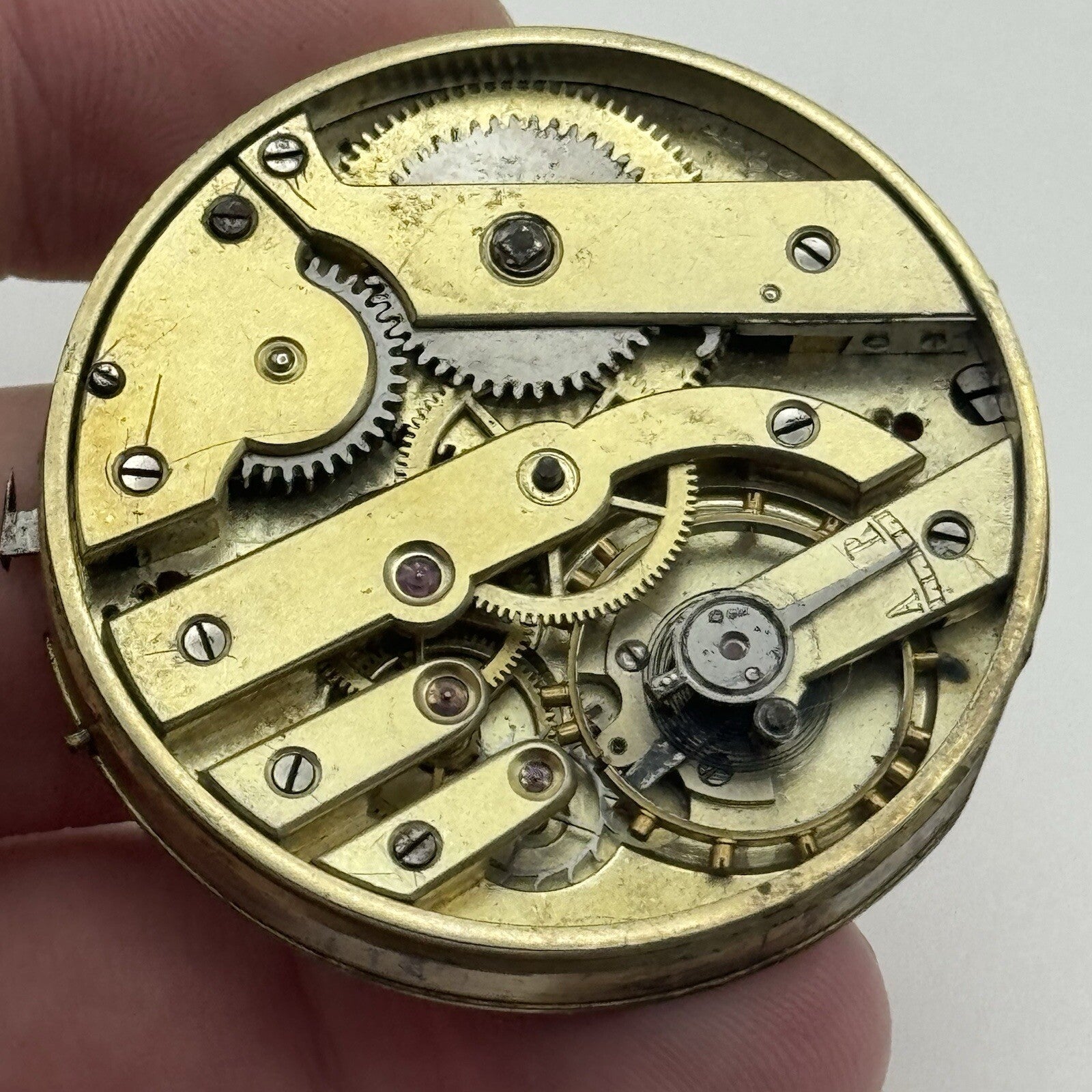45.2mm Parrenin High Quality Antique Pocket Watch Movement FOR PARTS Repair