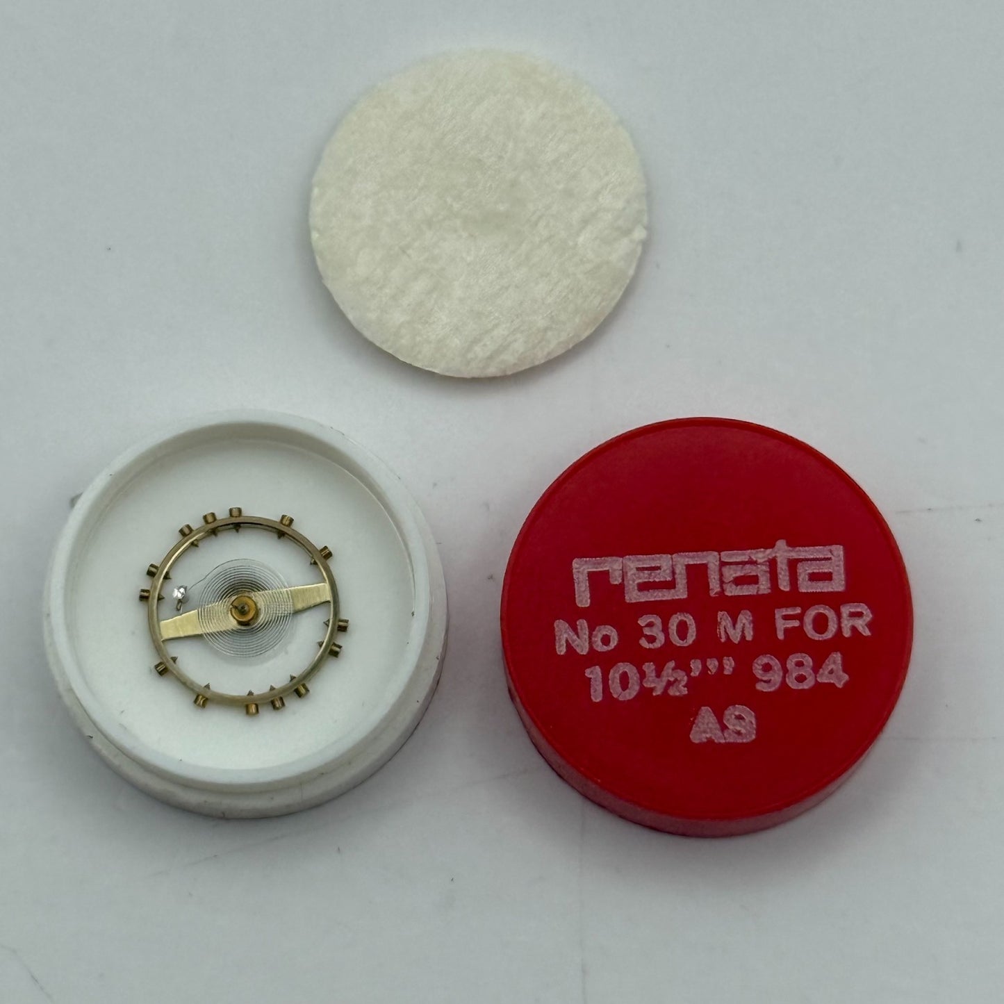 AS 984 Balance Wheel Complete And Spring  10½’’’ 30 M Watch Movement Parts NOS