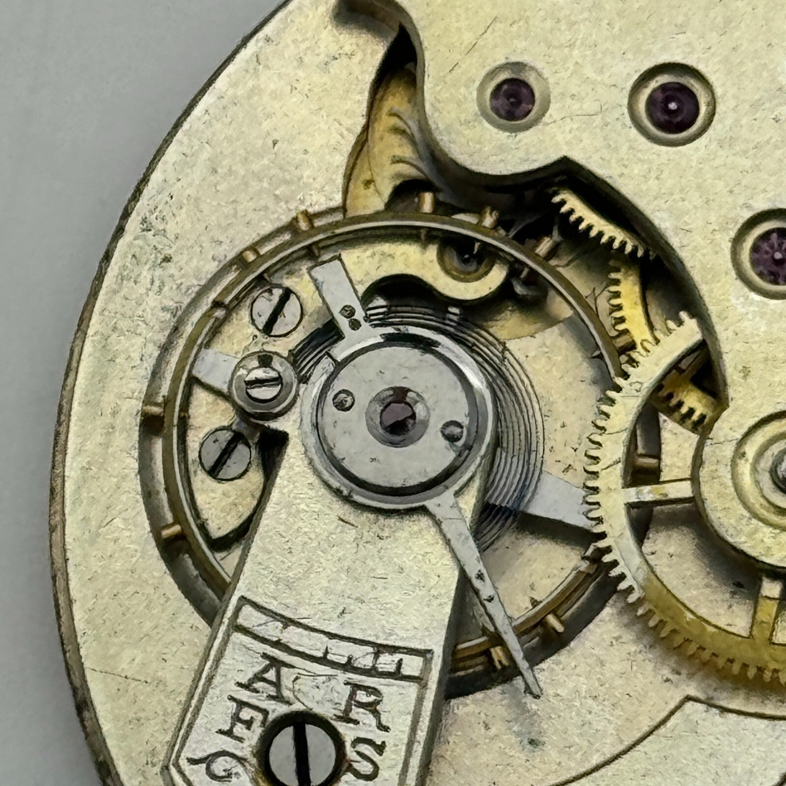 41.7mm Unidentified Quality Open Face Balance Ok Pocket Watch Movement PARTS