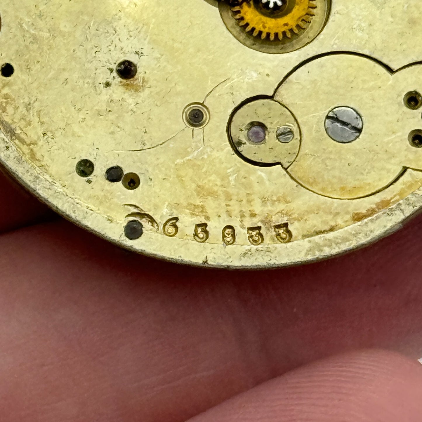 40.7mm Antique Nordmann Geneve Key Wound Pocket Watch Movement PARTS REPAIR