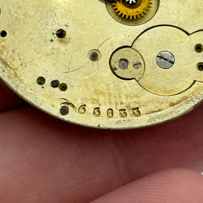 40.7mm Antique Nordmann Geneve Key Wound Pocket Watch Movement PARTS REPAIR