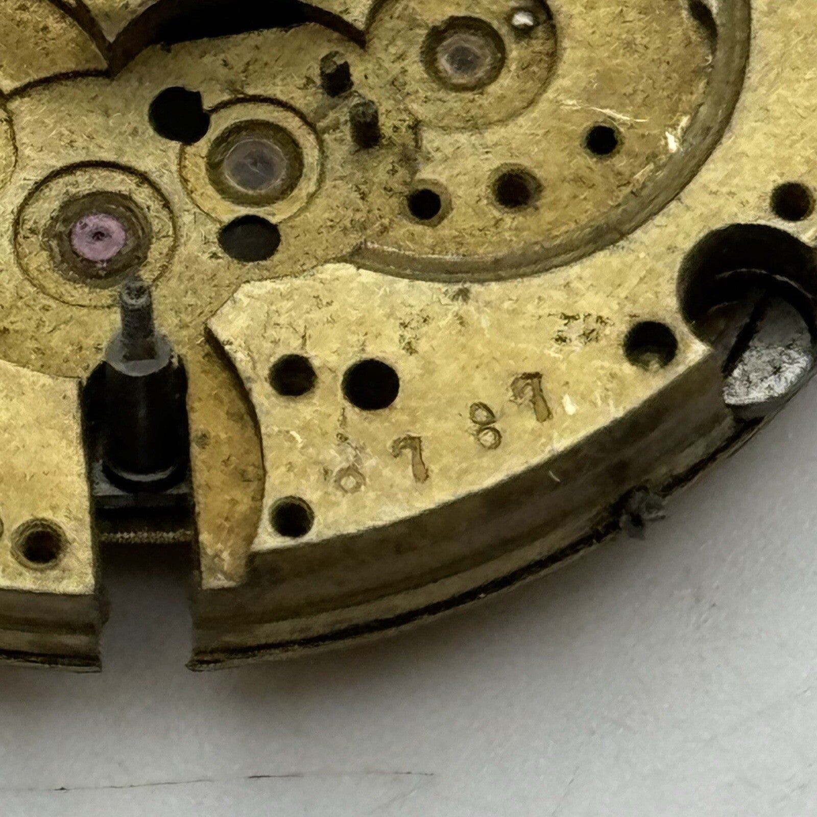 42.8mm Manual Wind BTE S.G.D.G Brevet Pocket Watch Movement FOR PARTS