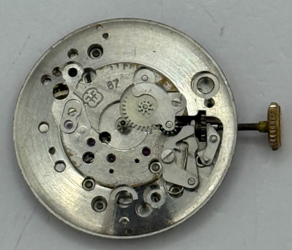 25.9mm Vintage Avia FHF 97 Swiss Made Manual Wind Watch Movement PARTS REPAIR
