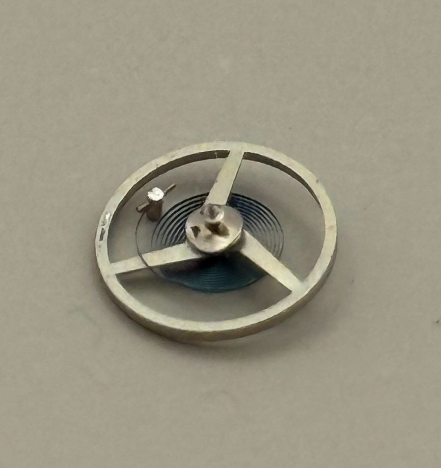 Felsa 4452? Balance Wheel Complete And Spring Ord + Inca Watch Movement Parts