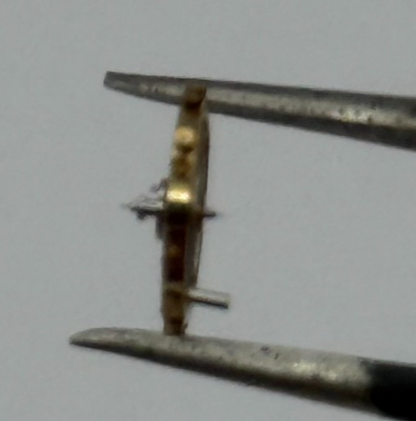 AS 1677 Balance Wheel Complete And Spring 5½''' 1225 M Watch Movement Parts NOS