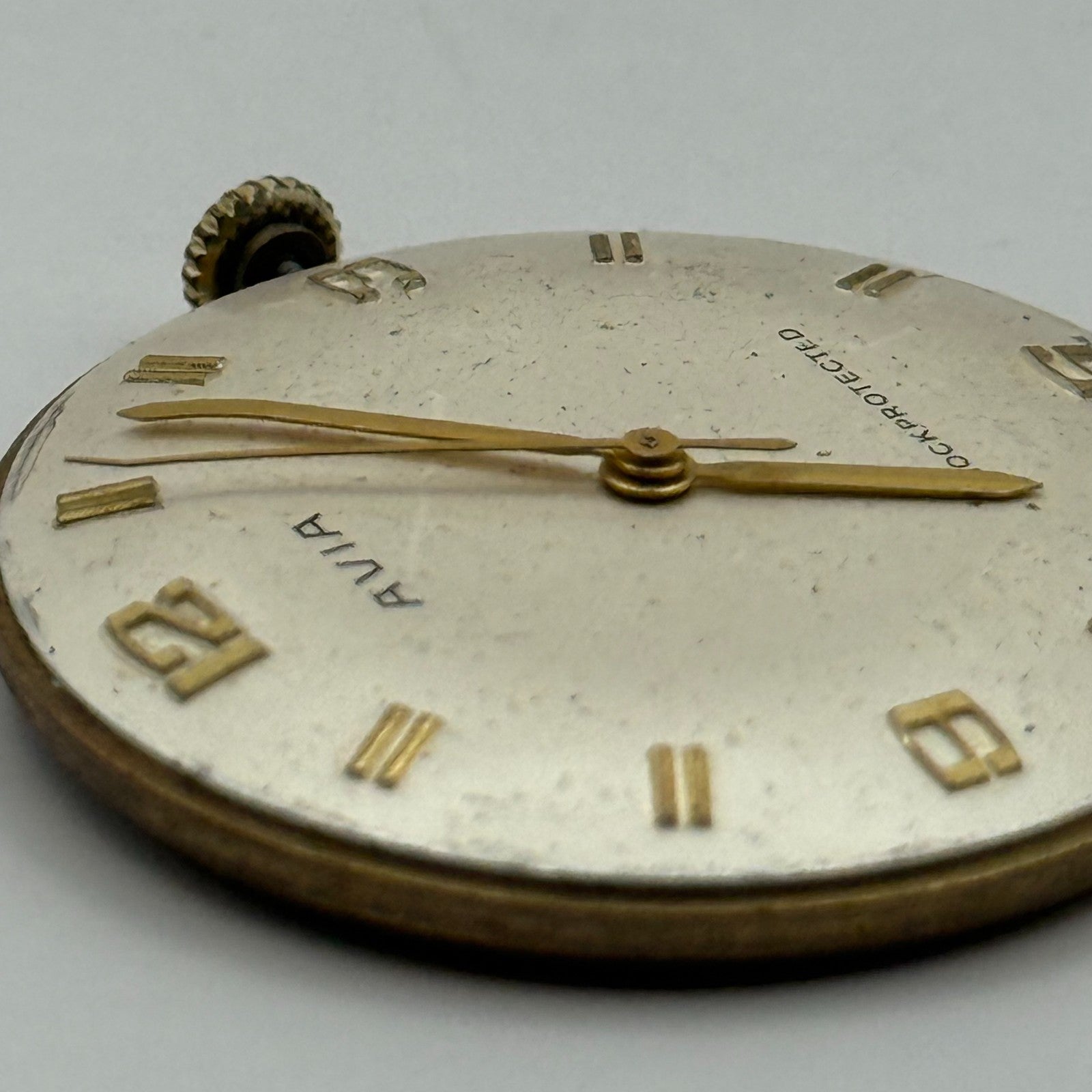 Avia AS 1538 1539 Watch Movement Running Manual Wind Vintage Parts Repair 31mm