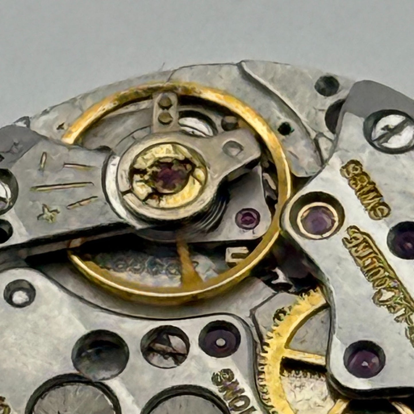 Jaeger Le Coultre 895 Thin Watch Movement Square Dial Vintage Parts Repair 21mm