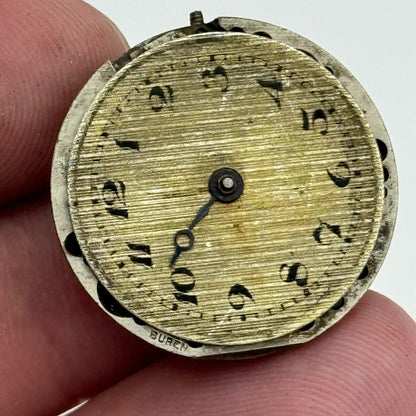 23.6mm Buren 15 Jewels Manual Wind Watch Movement Swiss Vintage PARTS SPARES