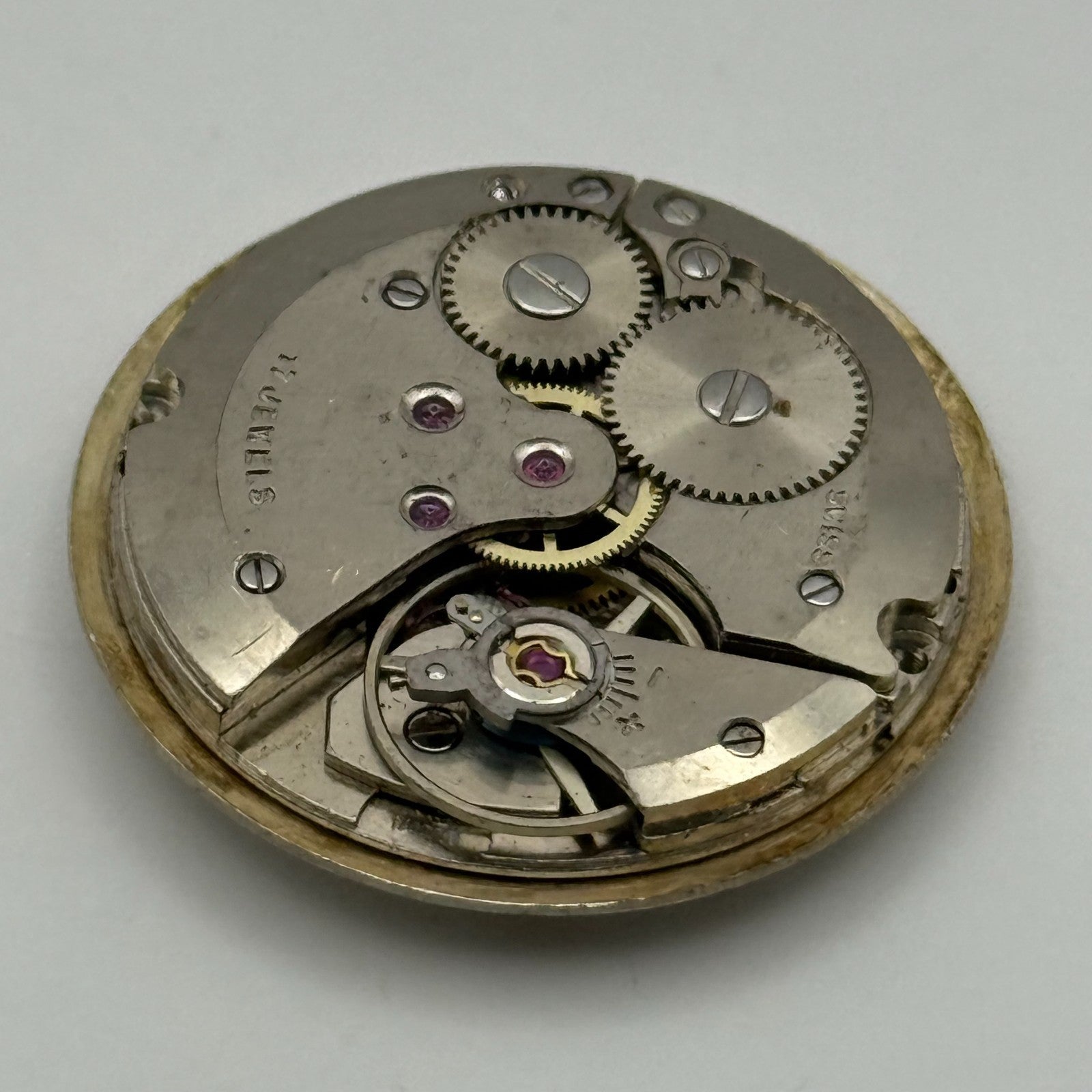 AS 1702/03 Watch Movement Date Rotary Manual Wind Vintage Swiss Parts 25.9mm