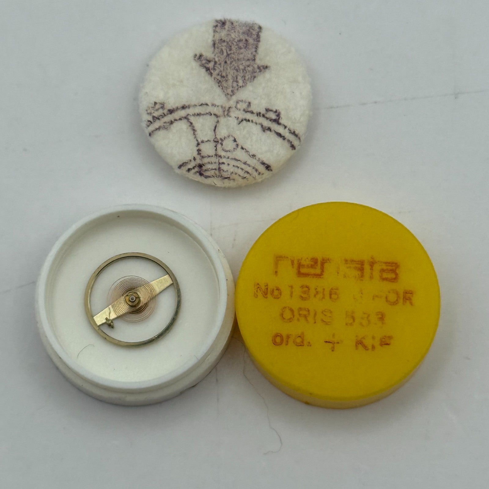 Oris 533 Balance Complete Ord + Kif Renata 1386 M Watch Movement Parts Vintage