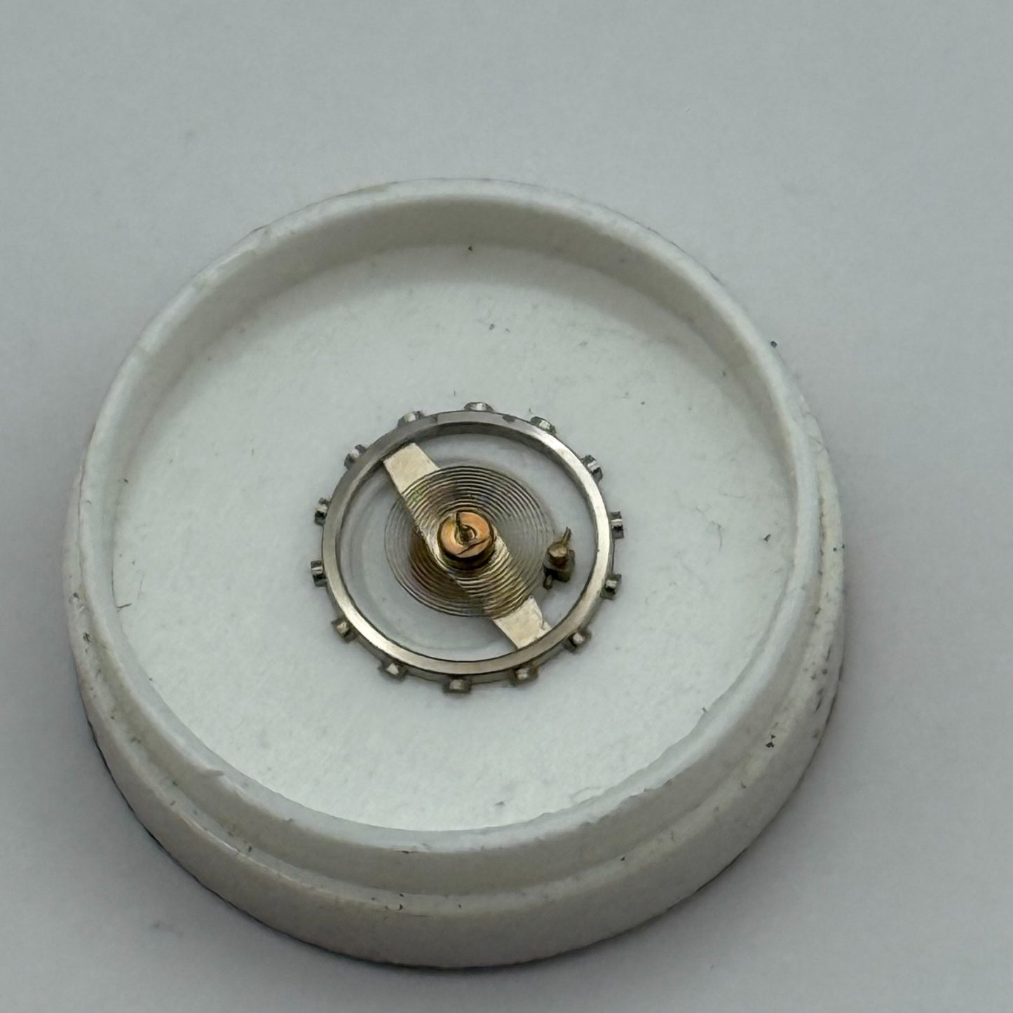 Lanco 576 Balance Wheel Complete And Spring  5’’’ PL Watch Movement Parts NOS