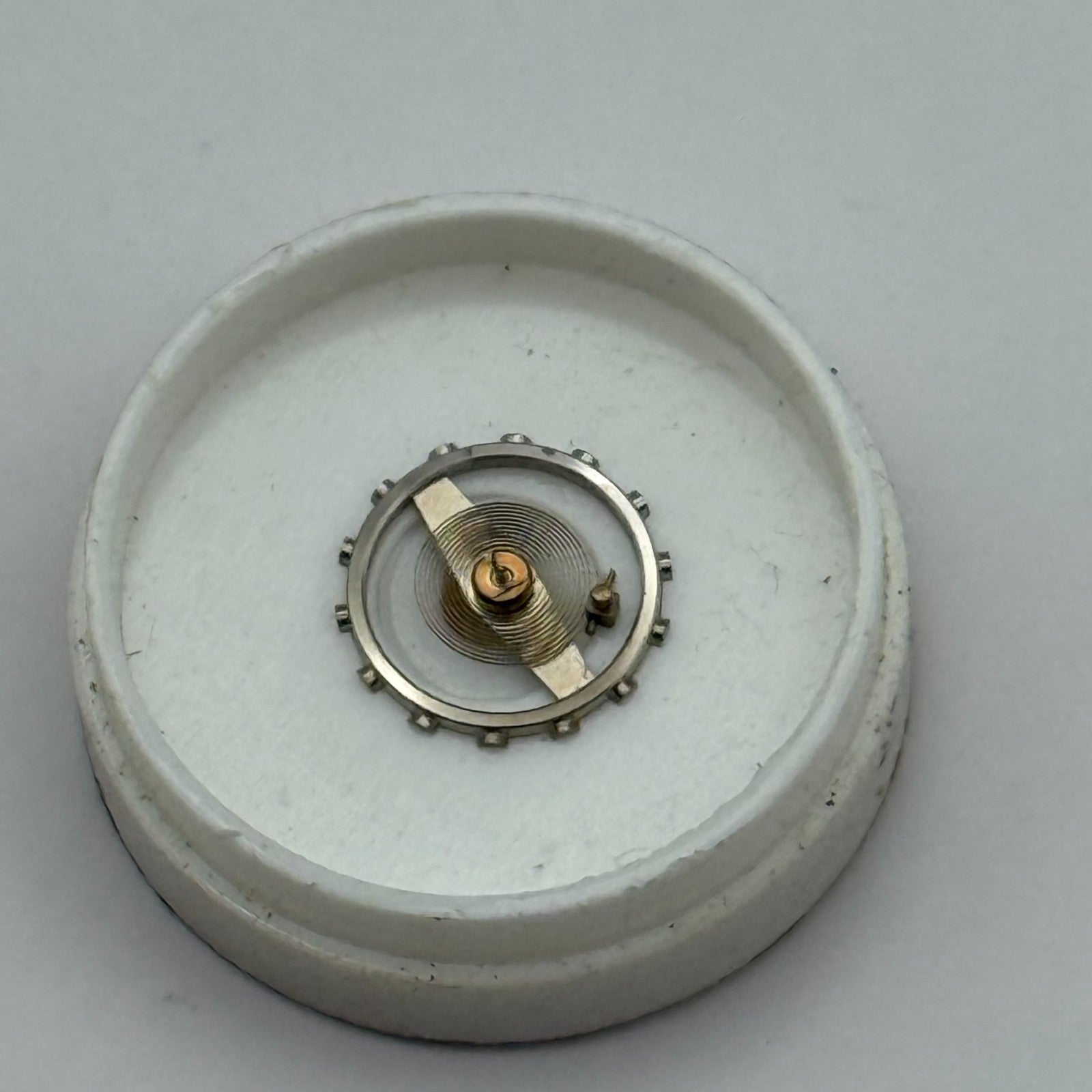 Lanco 576 Balance Wheel Complete And Spring  5’’’ PL Watch Movement Parts NOS