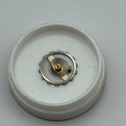 Lanco 576 Balance Wheel Complete And Spring  5’’’ PL Watch Movement Parts NOS