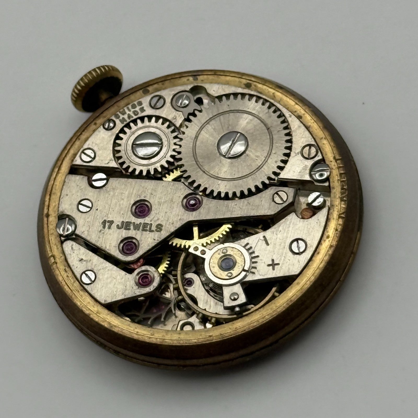 AS 1002 984 Watch Movement Aristo Manual Wind Vintage Swiss Parts Repair 27.7mm