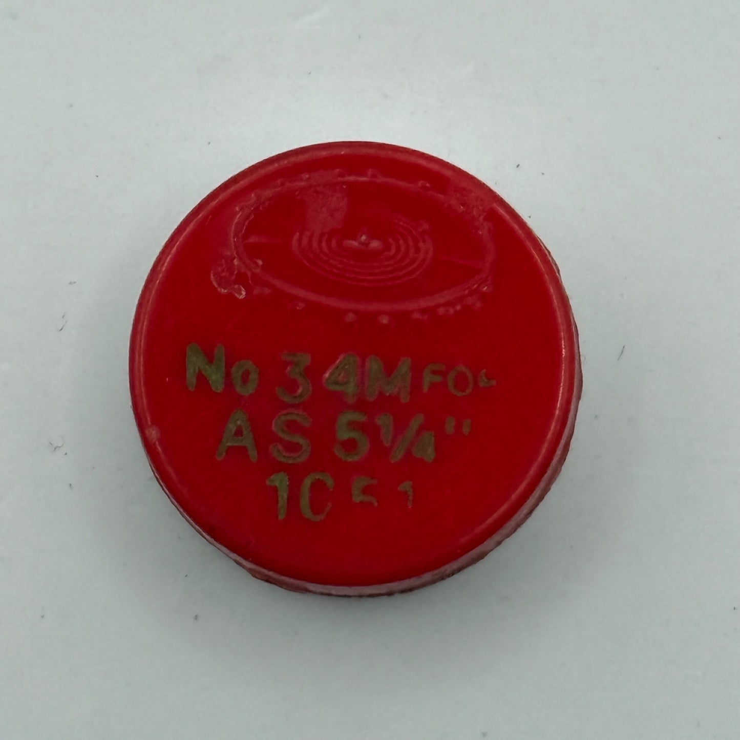 AS 1051 Balance Wheel Complete And Spring 5 1/4''' 34 M Watch Movement Parts NOS