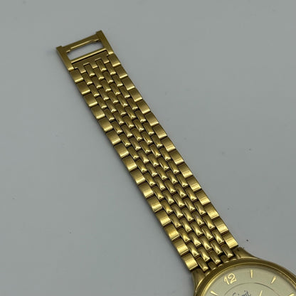 33mm Working Unisex Limit VX50/0511 Gold Plated Quartz Watch 7.75 Inches