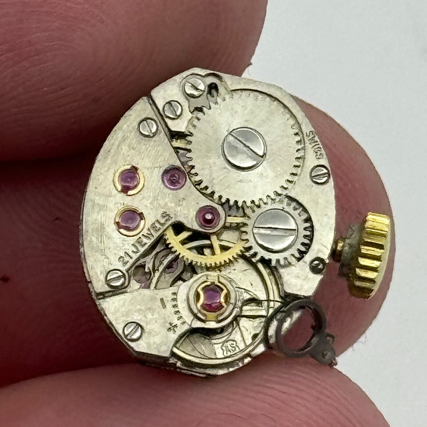 12.9mm Ladies Everite AS 1677 A Schild Manual Wind Swiss Watch Movement PARTS