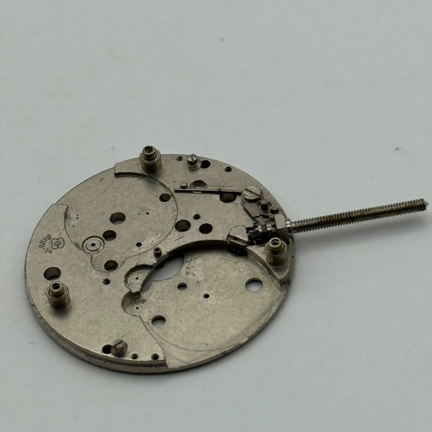EB 8488-74 Watch Movement Main Plate Manual Wind Vintage Parts Repair 23.6mm