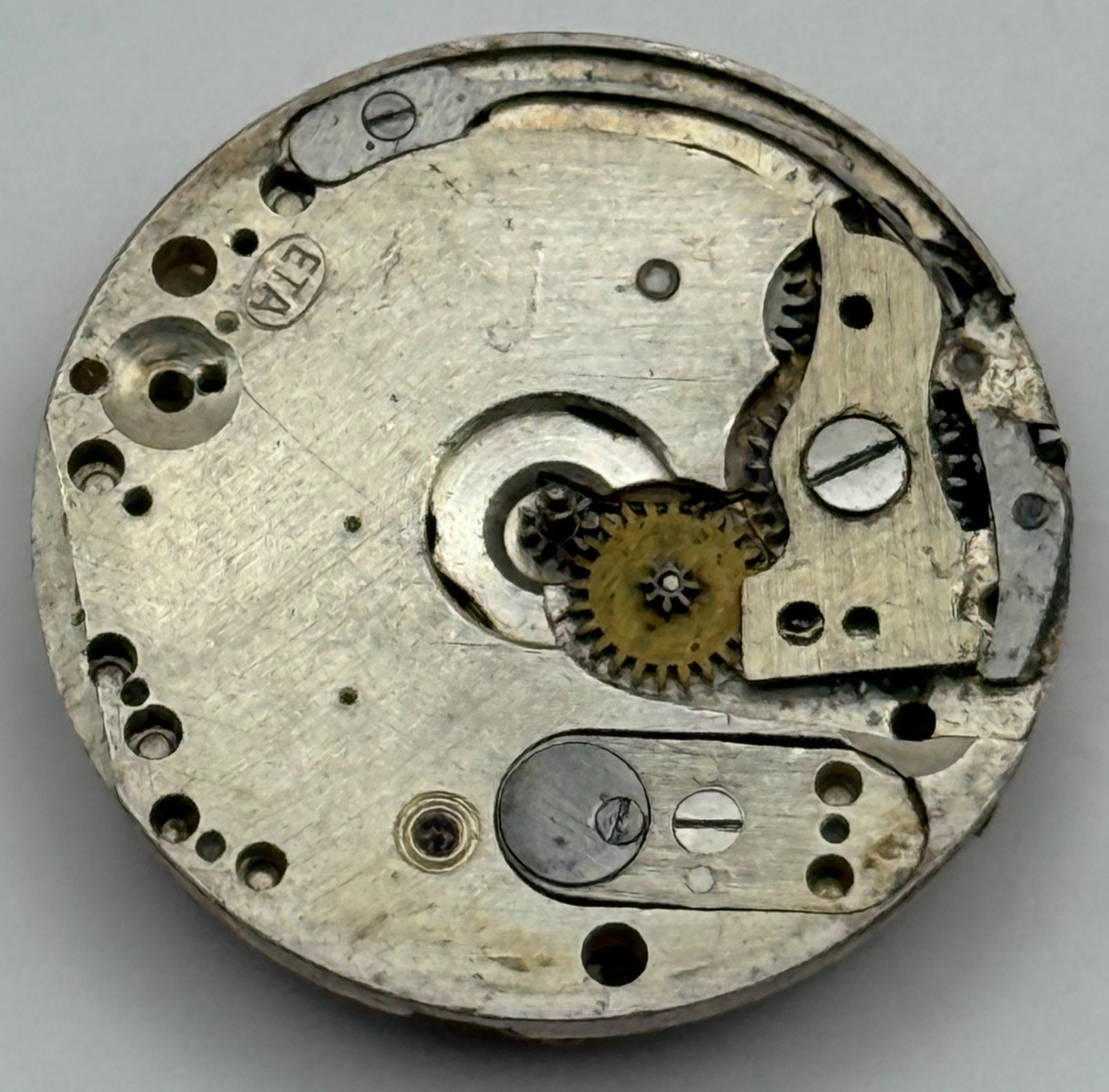 ETA Swiss Watch Movement Manual Wind Vintage Parts Repair Spares 23.6mm