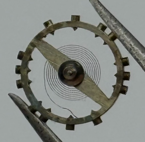 FEF 370 371 Balance Wheel Complete And Spring  176 Watch Movement Parts NOS