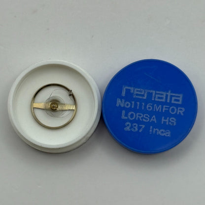 Lorsa HS 237 Balance Complete Inca Renata 1116 M Watch Movement Parts DAMAGED