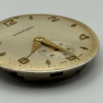 FEF 190 Watch Movement Garrard Manual Wind Vintage Swiss Parts Repair 23.5mm