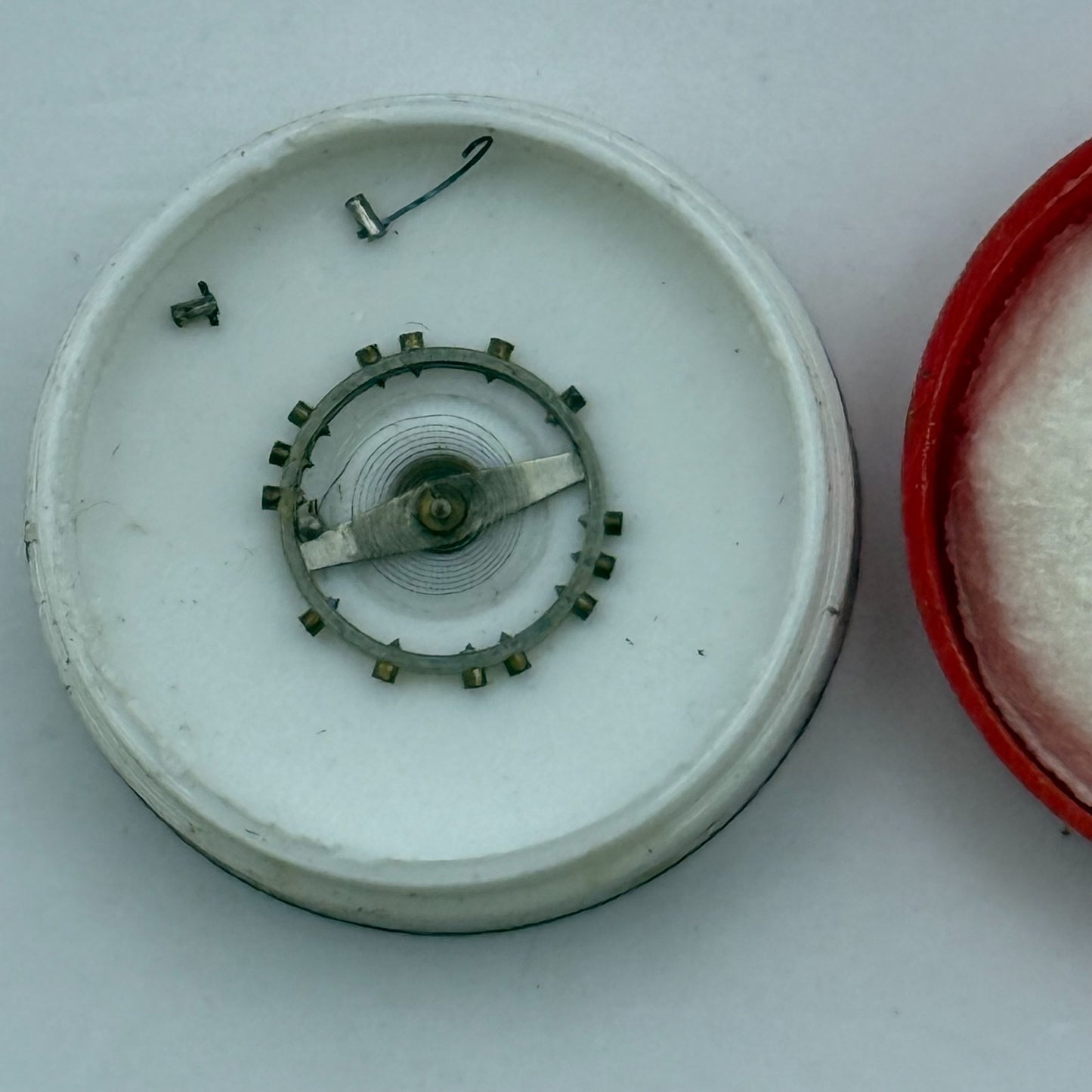 Derby 40 Balance Wheel Complete And Spring 8 3/4''' 102 M Watch Movement Parts 