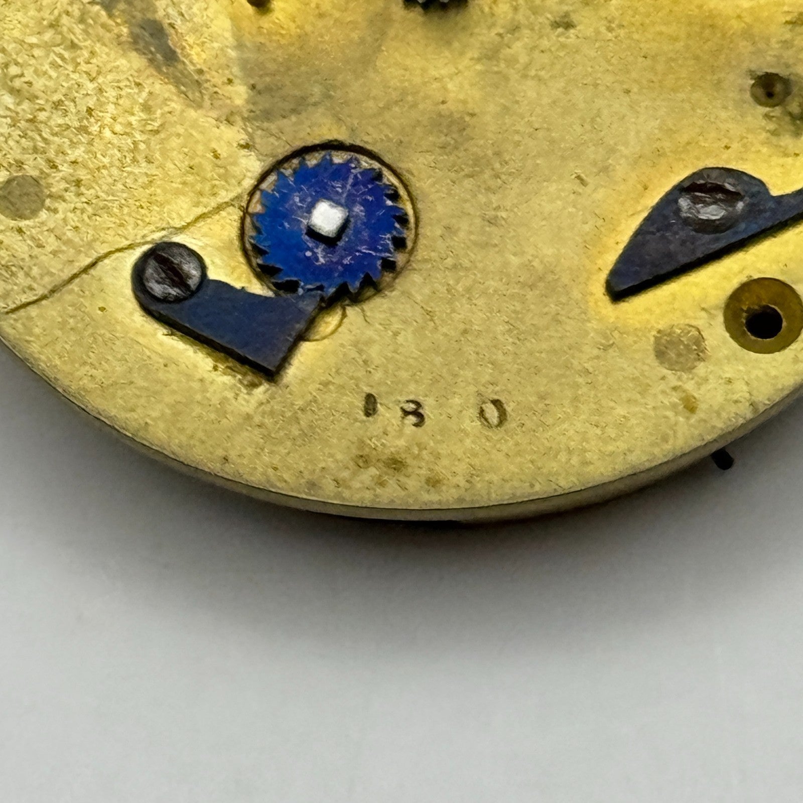 Fusee Pocket Watch Movement Antique English Key Wound Parts Repair Spares 44.3mm