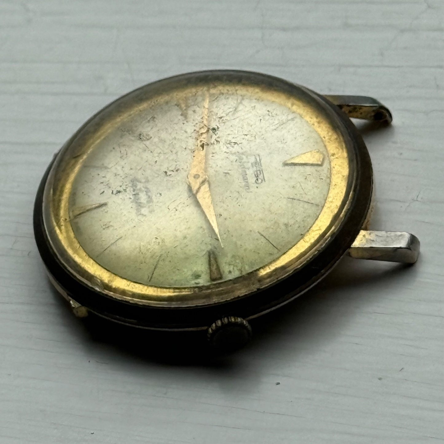 33mm Vintage Fero Feldmann 17 Jewels Extra Flat Manual Wind Watch PARTS / REPAIR