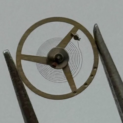 FHF 59-21 Balance Wheel Complete And Spring  Inca 1353 Watch Movement Parts NOS