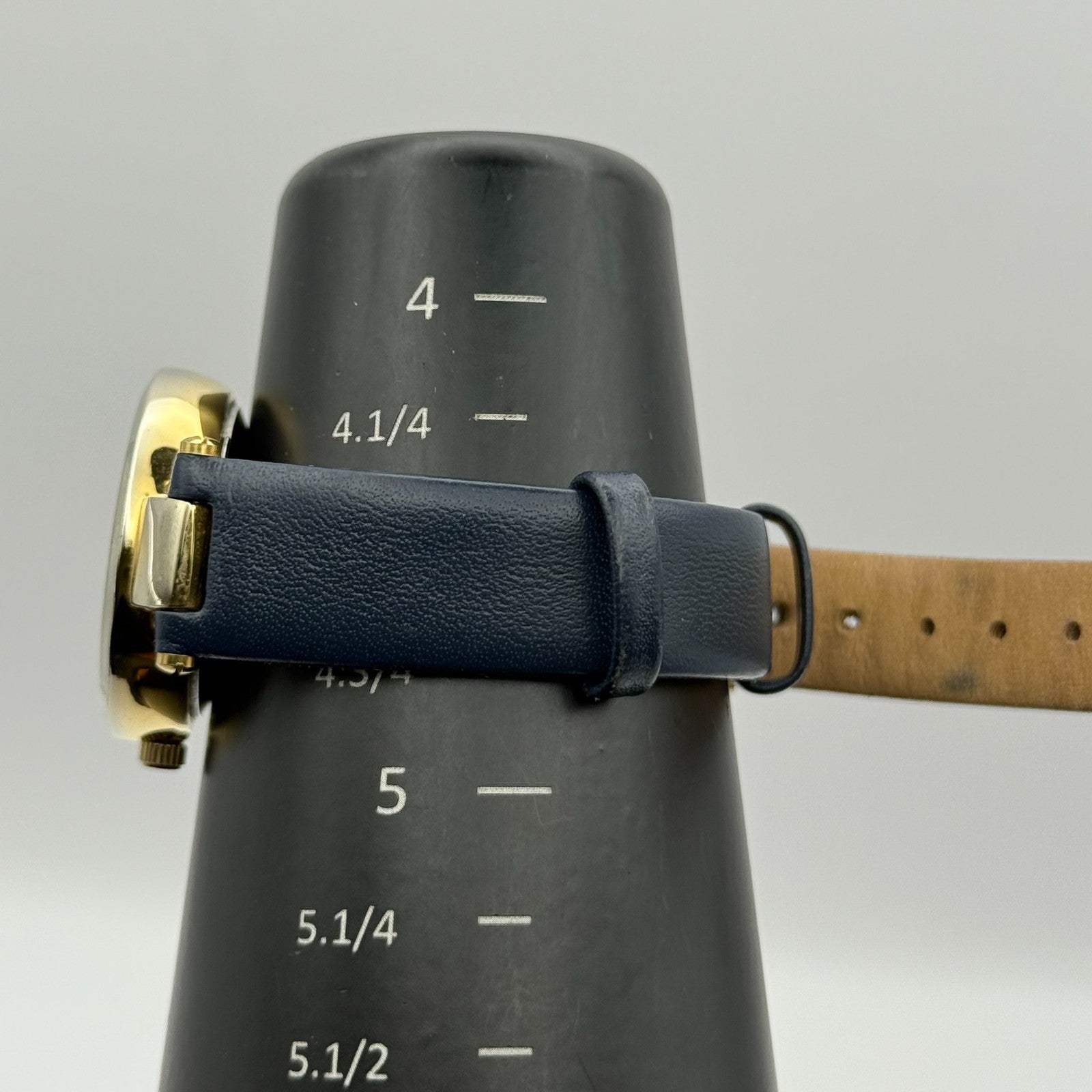 Infinite Ladies Quartz Watch Silver Dial Blue Leather Strap Japan Working 28mm