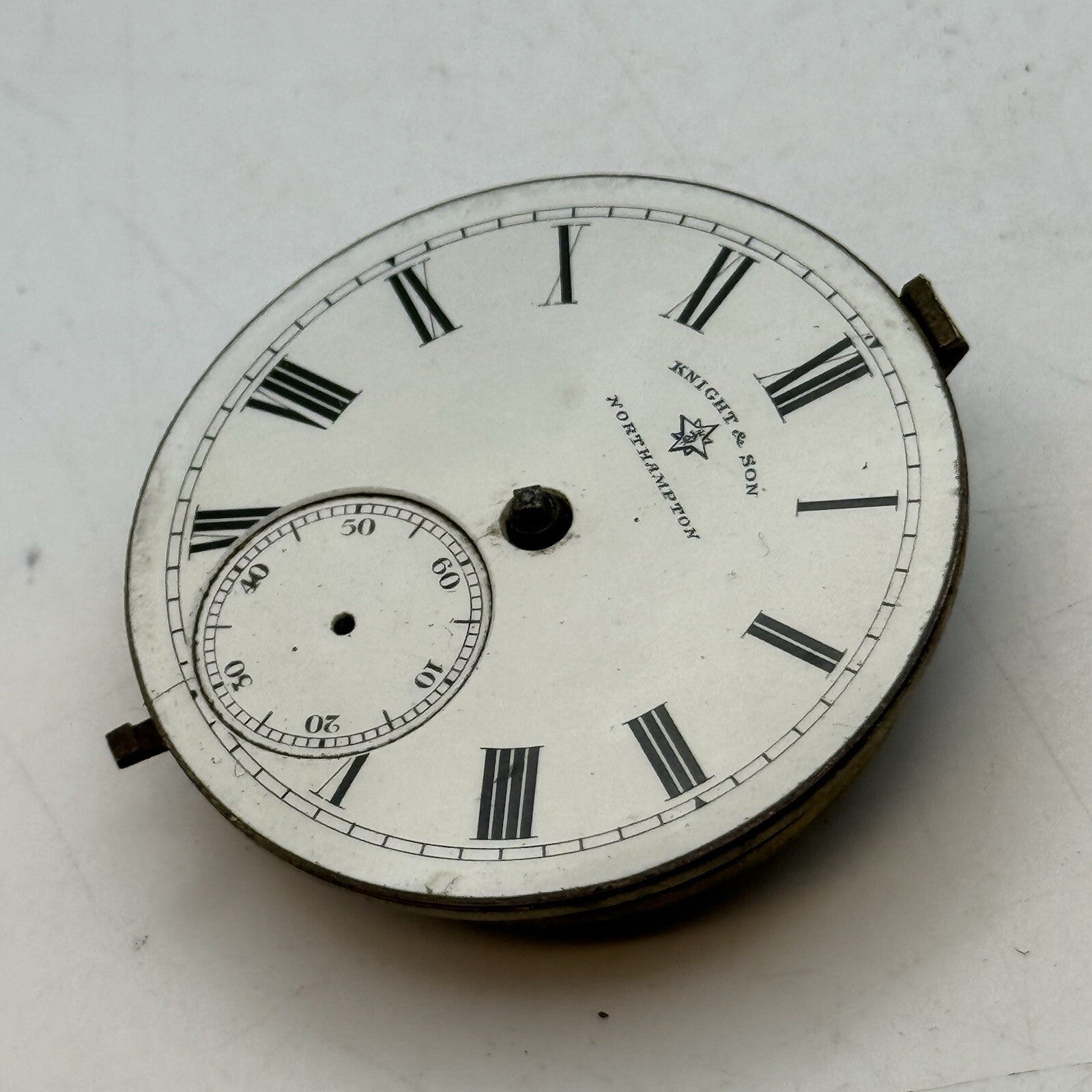 41.3mm Knight & Son Northampton Balance Ok Pocket Watch Movement FOR PARTS