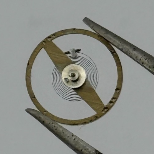 ST 69 Balance Wheel Complete And Spring 6 3/4’’’ Renata Watch Movement Parts NOS