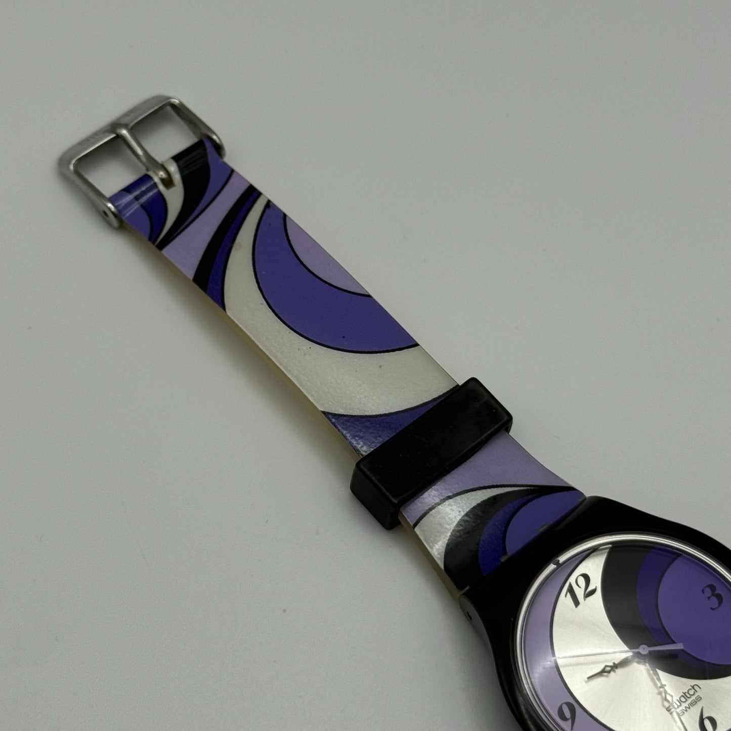2005 Swatch Jelly in Jelly Purple Mystery SUJB101 Quartz Watch + Box 36mm