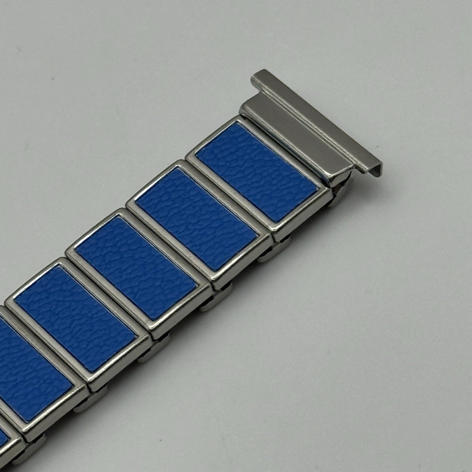 20mm Lug Rowi Fixo Flex Vintage New Old Stock NOS Expandable Strap Blue Silver