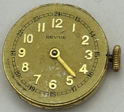 19.9mm Revue GT Cal 42 Manual Wind Watch Movement Swiss Vintage PARTS SPARES