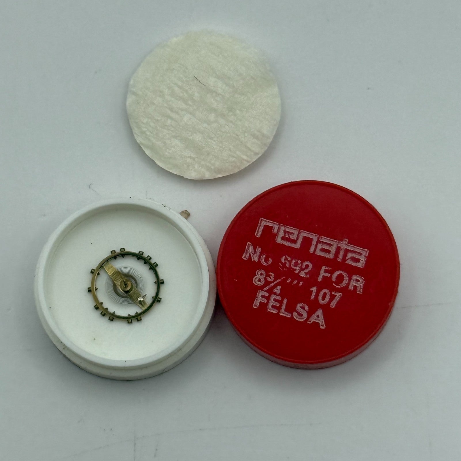 Felsa 107 Balance Complete 8¾’’’ Renata 692 Watch Movement Parts Vintage NOS