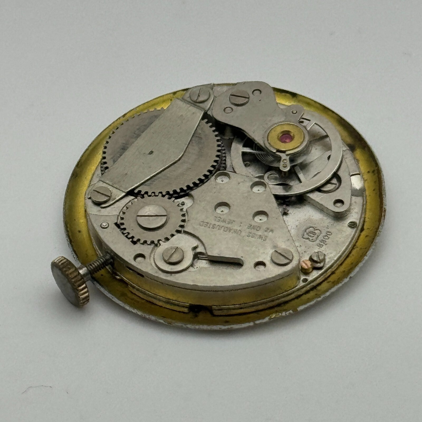 26.9mm Men's Adrem EB 8800 Manual Wind Watch Movement Swiss Vintage PARTS SPARES