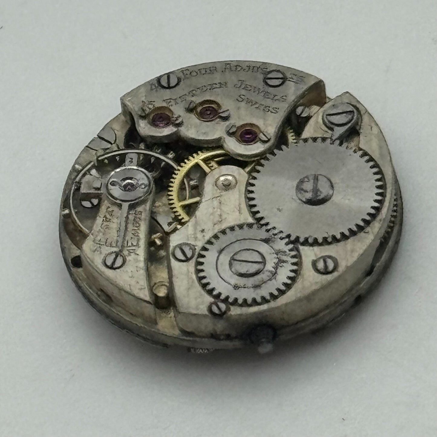 20.1mm Ladies Possibly Movado Art Deco Manual Wind Swiss Watch Movement PARTS